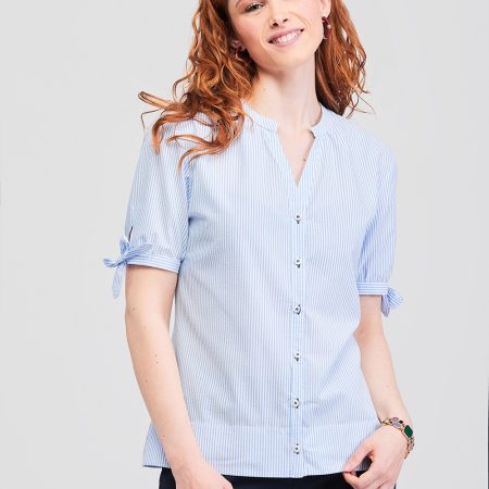 CAMISA ALGODÓN ORGÁNICO SEERSUCKER MUJER-2900