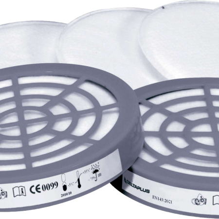 Kit de 6 prefiltros P2 y 2 adaptadores para semimáscara JUPITER