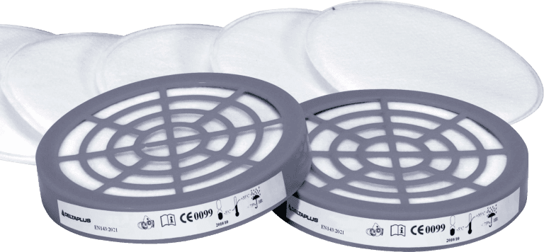 Kit de 6 prefiltros P2 y 2 adaptadores para semimáscara JUPITER — vista principal