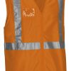 Chaleco de alta visibilidad con identificador Valento VENERA naranja flúor