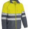Forro polar de alta visibilidad Valento ANETO amarillo flúor-gris cemento