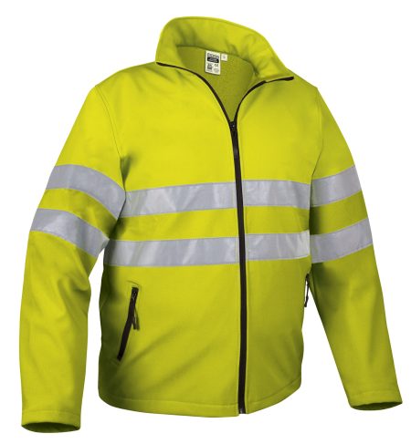 Chaqueta softshell de alta visibilidad Valento STORM amarillo flúor