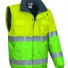 Chaqueta desmontable de alta visibilidad Valento DONEGAL amarillo flúor-verde manzana
