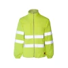 Forro polar Seana TIANA 1 amarillo flúor con bandas reflectantes