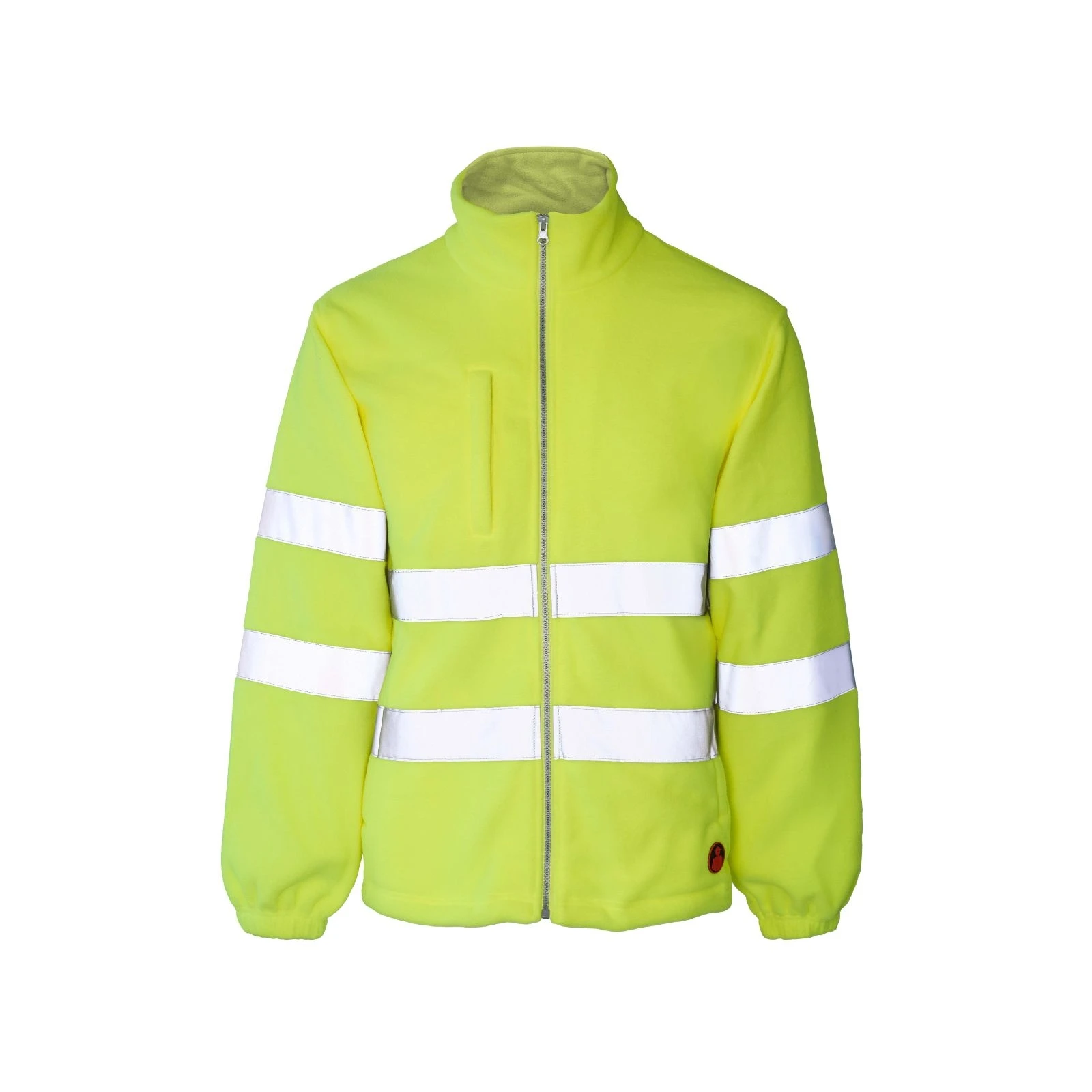 Forro polar Seana TIANA 1 amarillo flúor con bandas reflectantes