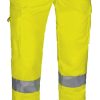 Pantalón multibolsillos de alta visibilidad Valento LENSTAD amarillo flúor