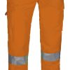 Pantalón multibolsillos de alta visibilidad Valento LENSTAD naranja flúor