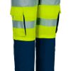 Pantalón desmontable de alta visibilidad Valento PRODAR amarillo flúor-azul marino orión