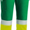 Pantalón térmico de alta visibilidad Valento STARLIFE amarillo flúor-verde amazonas