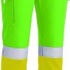 Pantalón térmico de alta visibilidad Valento STARLIFE amarillo flúor-verde manzana