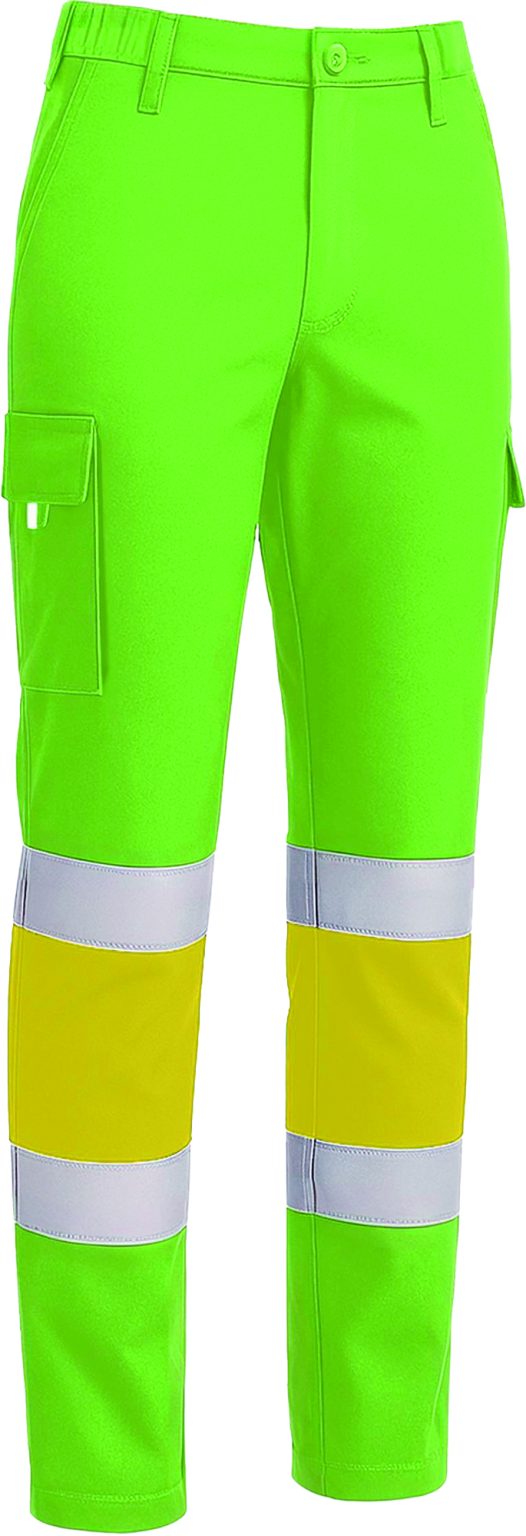 Pantalón térmico de alta visibilidad Valento STARLIFE amarillo flúor-verde manzana