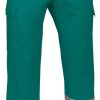 Pantalón multibolsillos de alta visibilidad Valento TRAIN amarillo flúor-verde amazonas