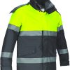 Parka 2 en 1 de alta visibilidad Valento MURRAY amarillo flúor-gris carbón