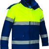 Parka 2 en 1 de alta visibilidad Valento MURRAY amarillo flúor-azul marino orión