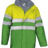 Parka impermeable de alta visibilidad Valento TRAFFIC amarillo flúor-verde manzana