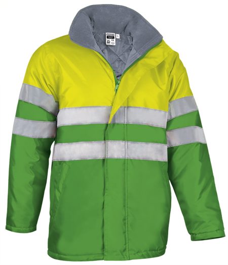 Parka impermeable de alta visibilidad Valento TRAFFIC amarillo flúor-verde manzana