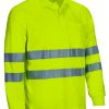 Polo térmico de alta visibilidad Valento BUCKLAND amarillo flúor