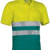 Polo de alta visibilidad Valento BUILD amarillo flúor-verde amazonas