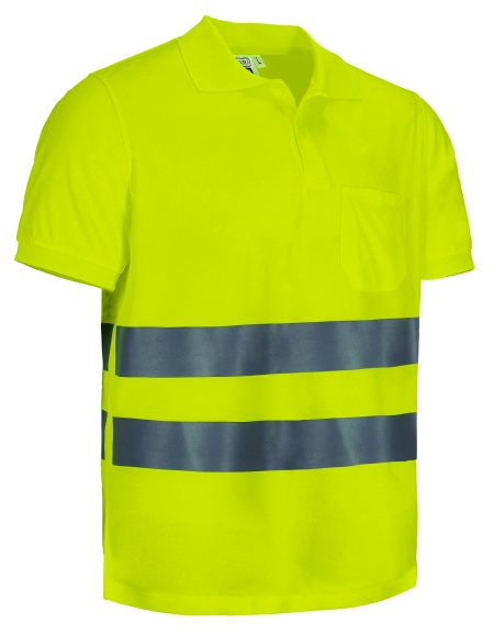 Polo de alta visibilidad Valento LEXINGTON amarillo flúor
