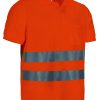 Polo de alta visibilidad Valento LEXINGTON naranja flúor