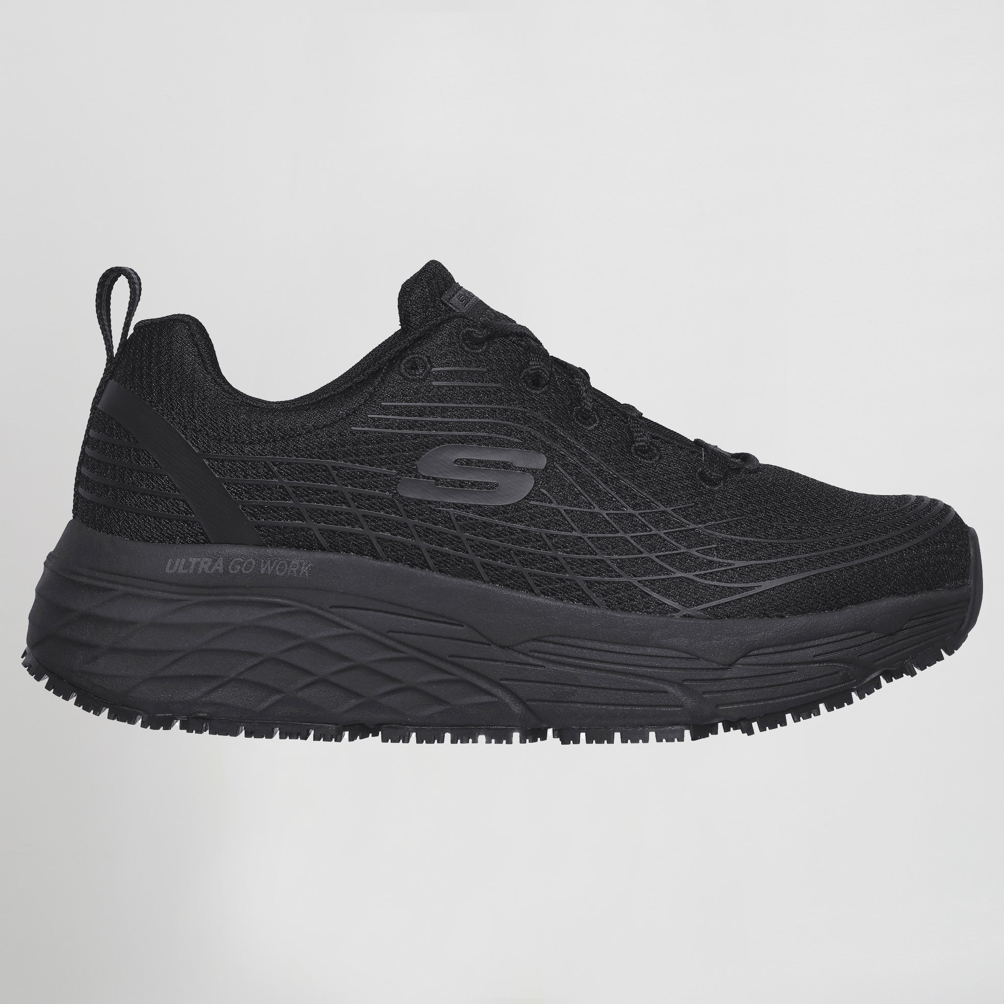 Skechers Max Cushioning Elite SR mujer negro, vista 3