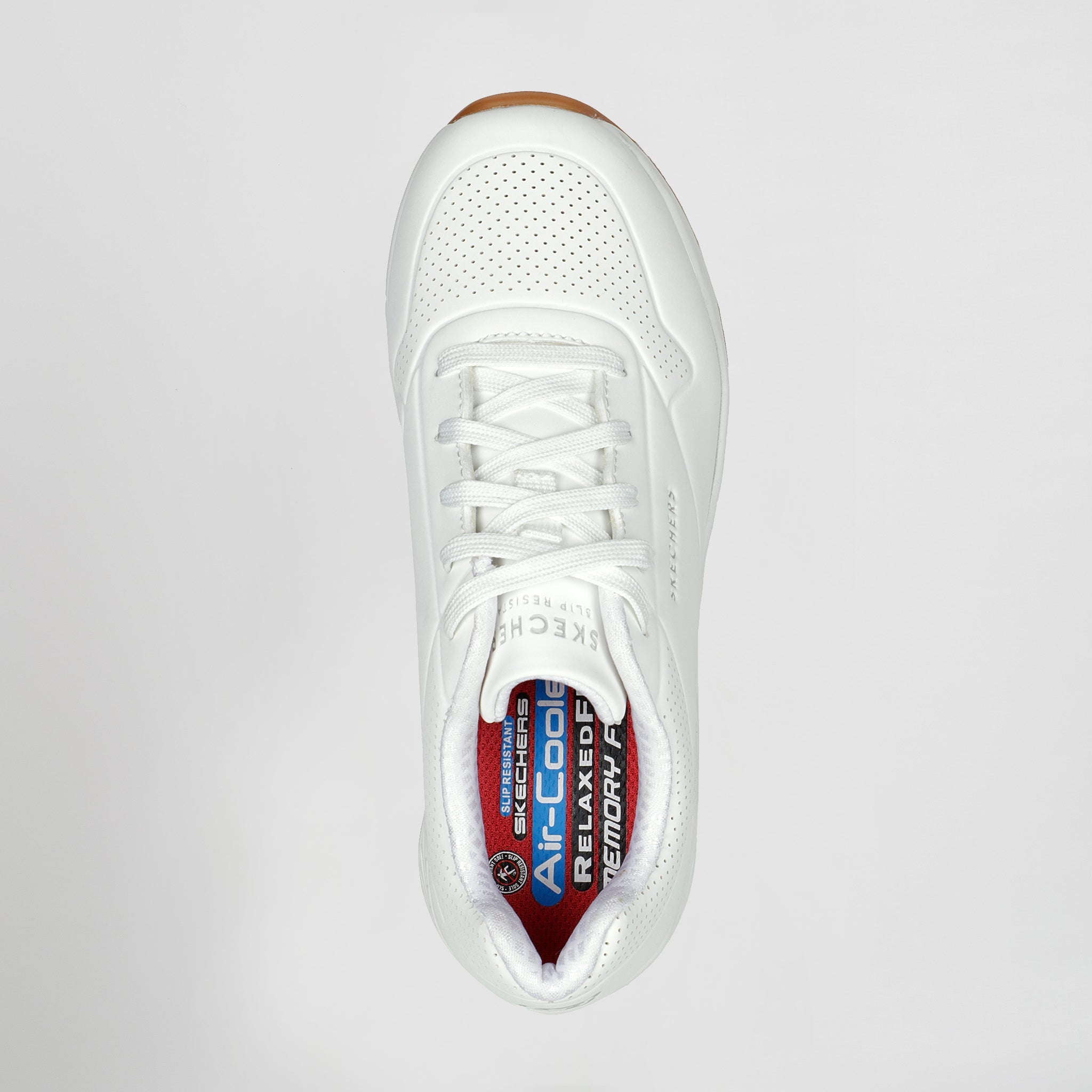 Skechers Work Relaxed Fit Uno SR mujer blanco, vista 3