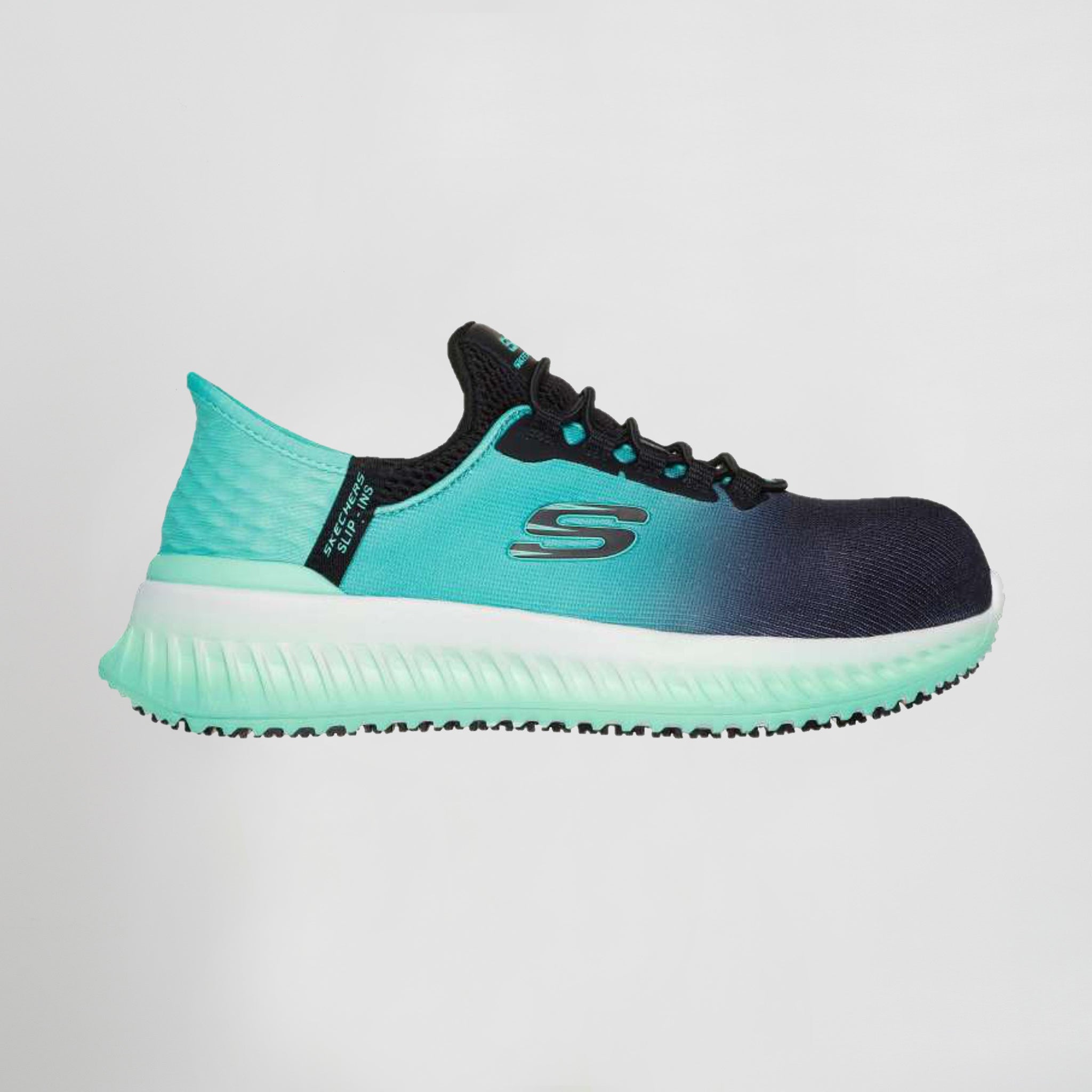 Skechers Slip-ins Work Tilido Ombray mujer turquesa, vista 3