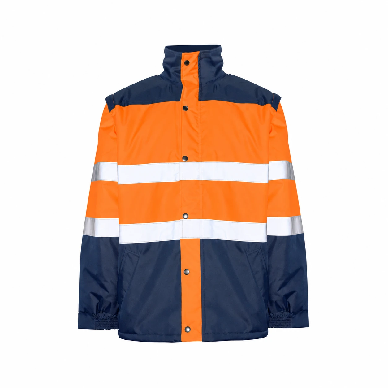 Parka de alta visibilidad Seana ANSO — Marino / Naranja flúor