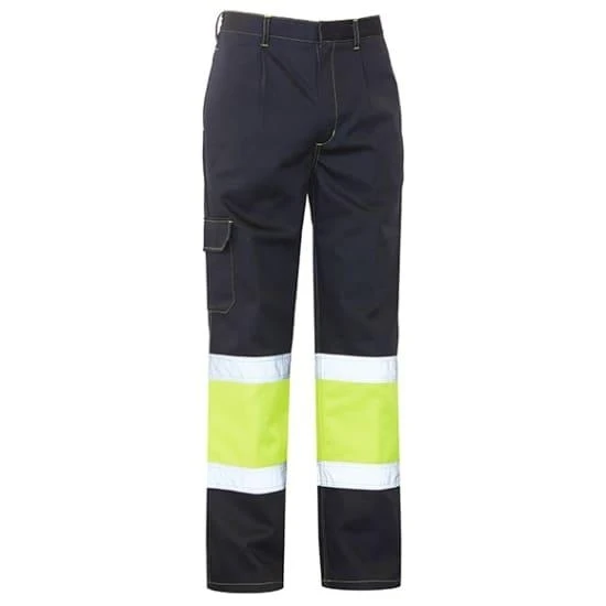 Pantalón de alta visibilidad Seana BLASI 2 BICOLOR 2 — Marino / Amarillo flúor