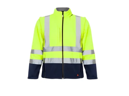 Softshell de alta visibilidad Seana CHELON — Marino / Amarillo flúor