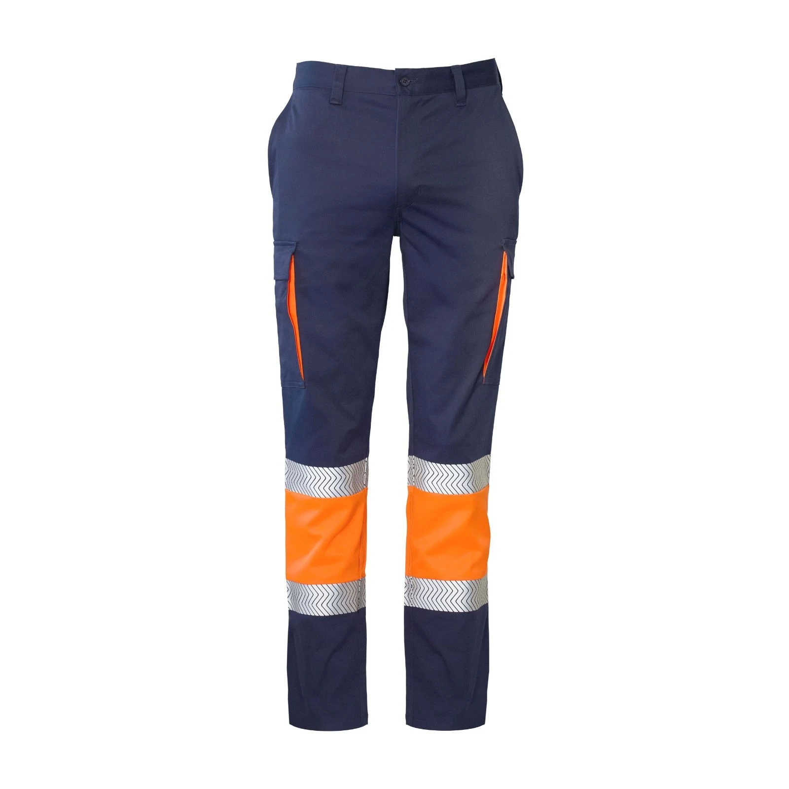 Pantalón de alta visibilidad Seana CROSS — Marino / Naranja flúor