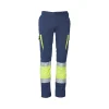 Pantalón de alta visibilidad Seana FENIX — Marino / Amarillo flúor
