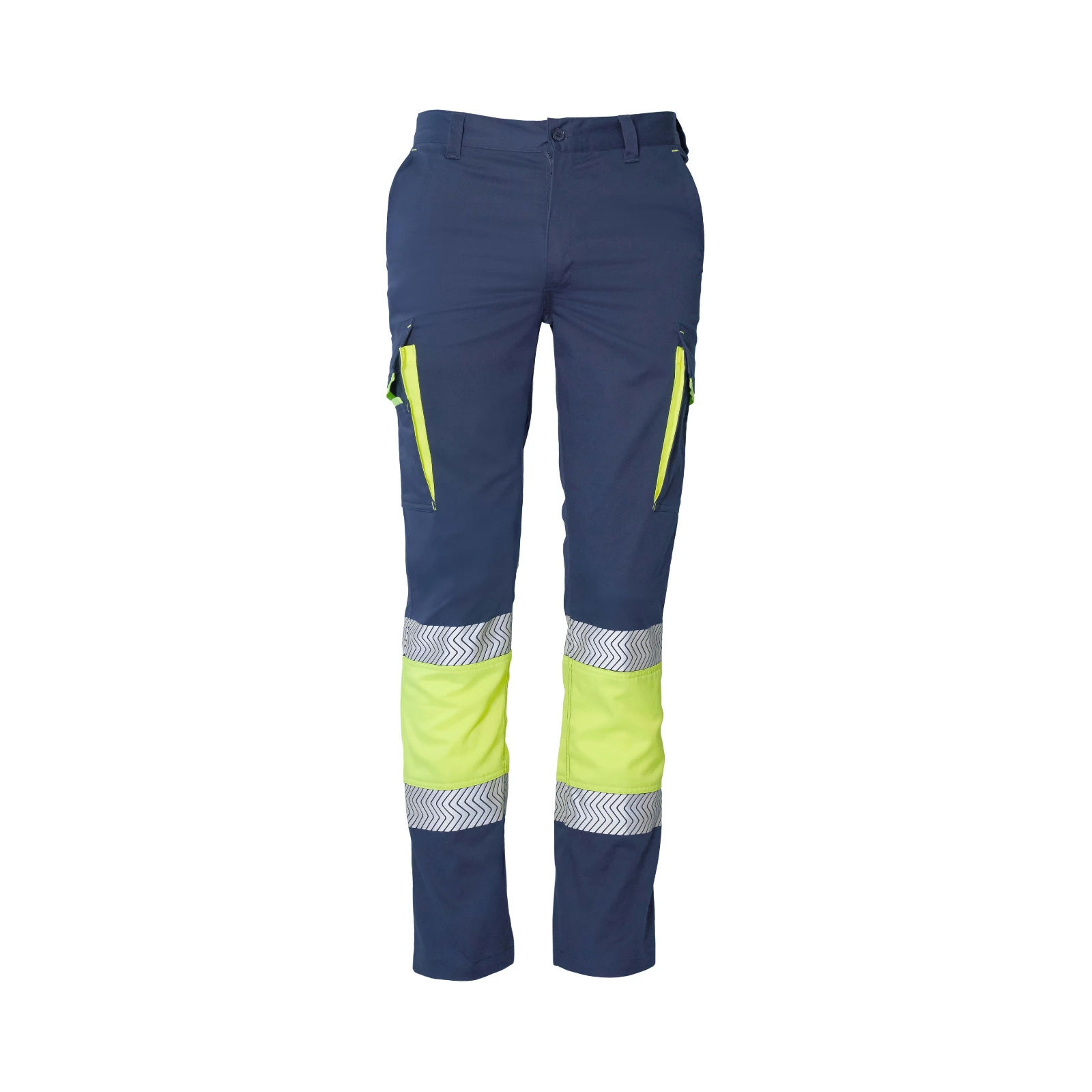 Pantalón de alta visibilidad Seana FENIX — Marino / Amarillo flúor