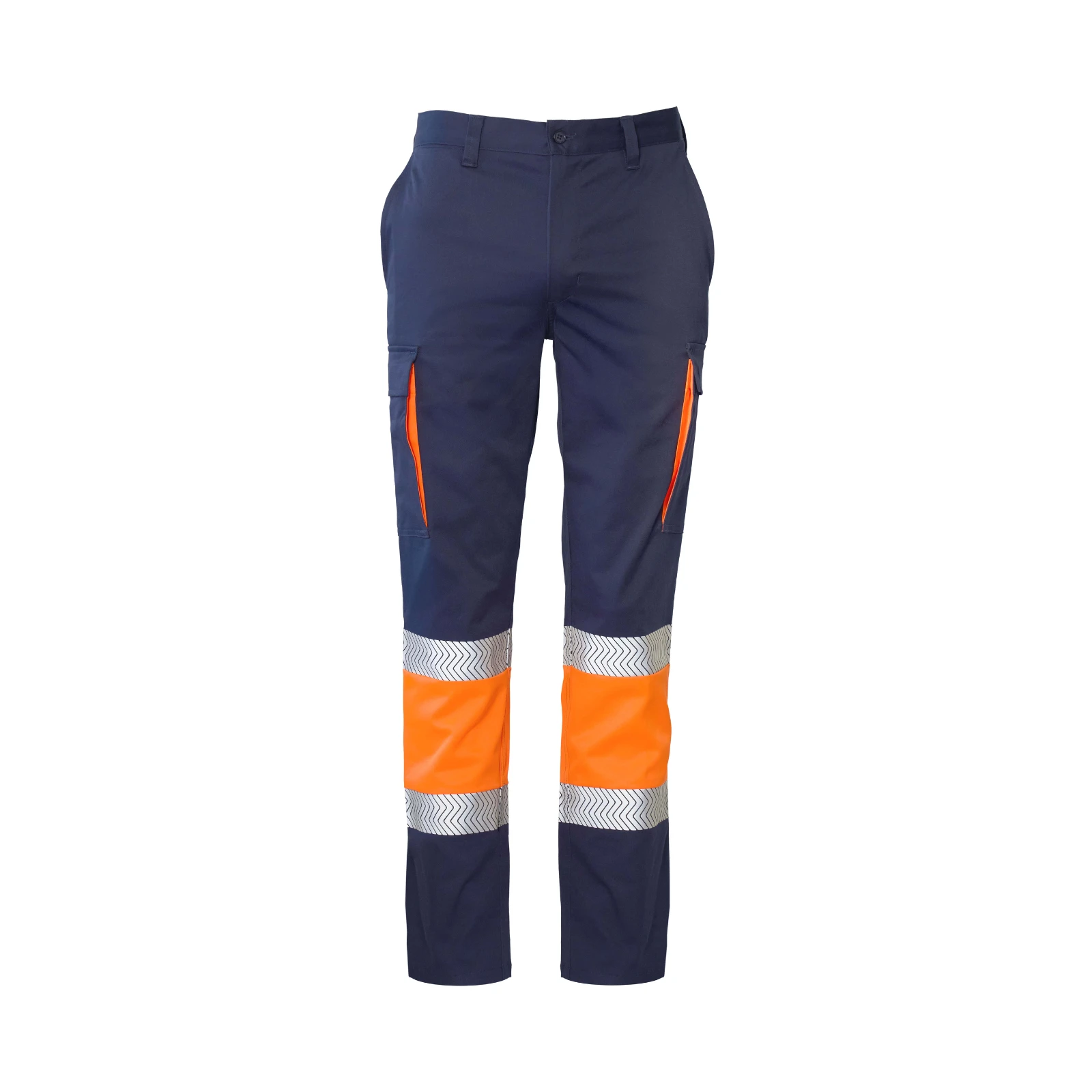 Pantalón de alta visibilidad Seana FENIX — Marino / Naranja flúor