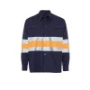 Camisa reflectante Seana FIBER 2 — Marino / Naranja flúor