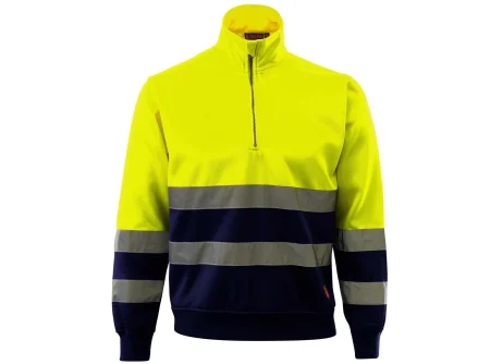 Sudadera de alta visibilidad Seana FRAK — Marino / Amarillo flúor