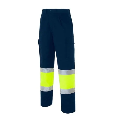 Pantalón de alta visibilidad Seana LAURI 1 amarillo flúor — Marino / Amarillo flúor