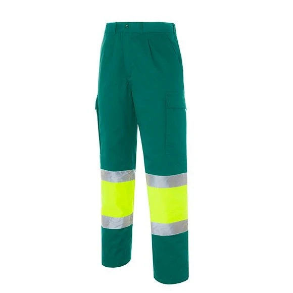 Pantalón de alta visibilidad Seana LAURI 1 amarillo flúor — Verde hoja / Amarillo flúor