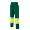 Pantalón de alta visibilidad Seana LAURI 1 amarillo flúor — Verde botella / Amarillo flúor