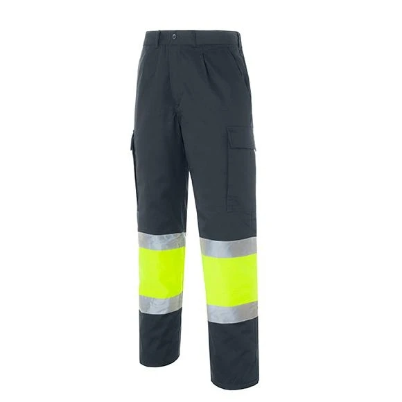 Pantalón de alta visibilidad Seana LAURI 1 amarillo flúor — Gris / Amarillo flúor