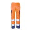 Pantalón de alta visibilidad Seana LUCE — Marino / Naranja flúor