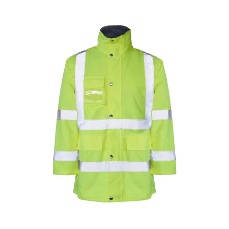 Parka de alta visibilidad Seana MADOF 1 — Amarillo flúor