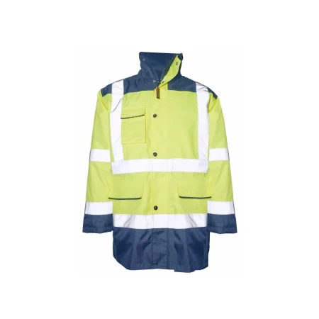 Parka de alta visibilidad Seana MADOF 2 — Marino / Amarillo flúor