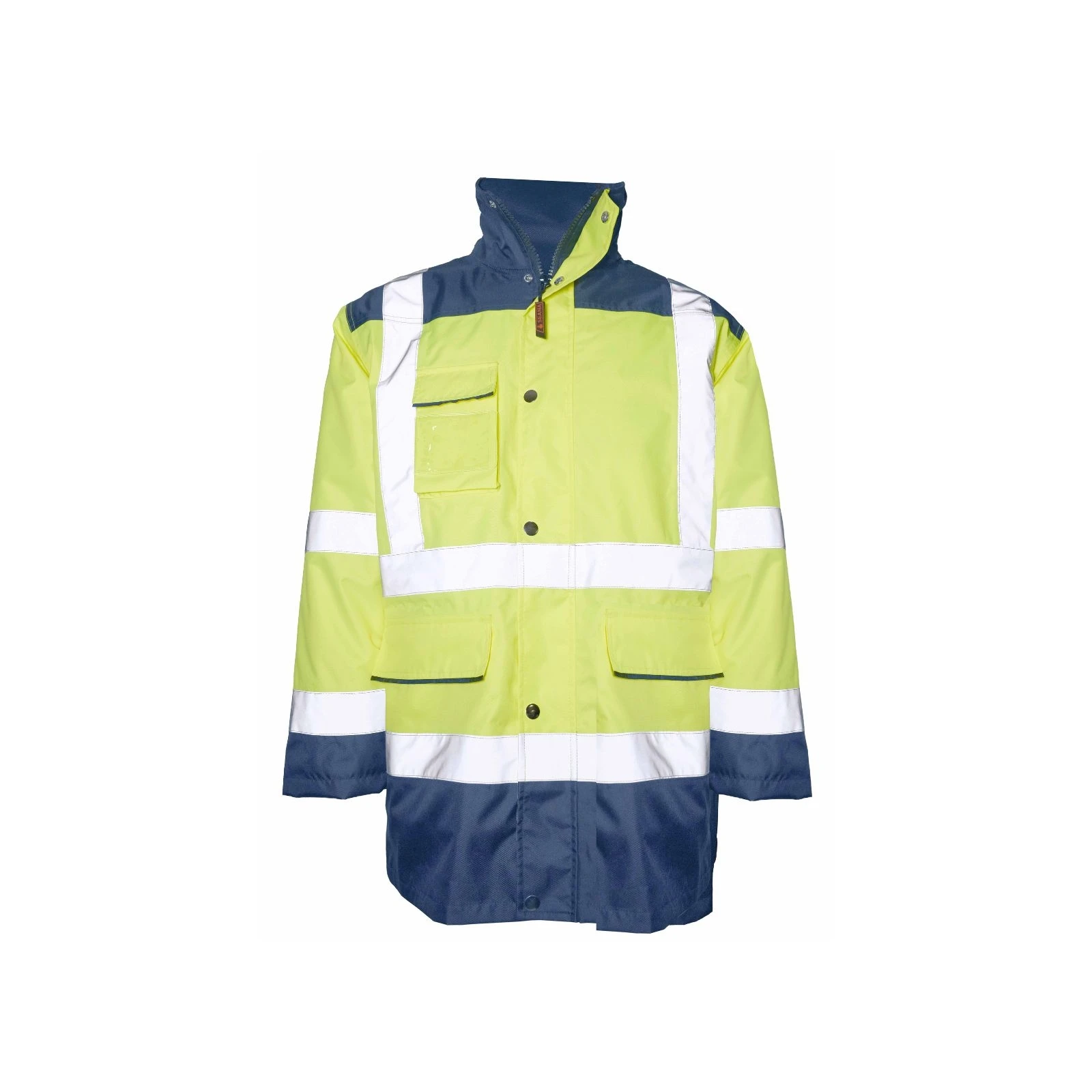 Parka de alta visibilidad Seana MADOF 2 — Marino / Amarillo flúor
