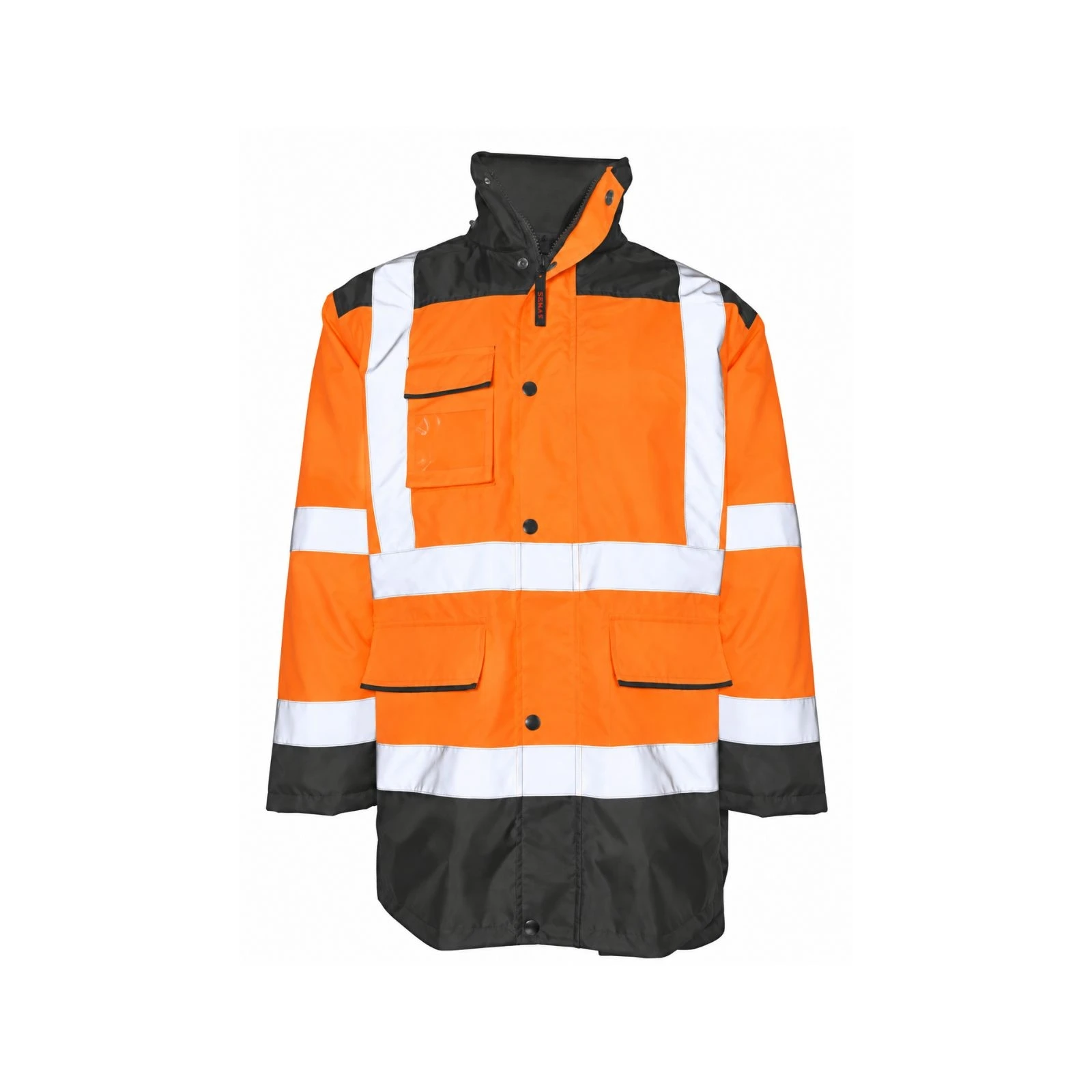 Parka de alta visibilidad Seana MADOF 2 — Marino / Naranja flúor