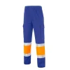 Pantalón de alta visibilidad Seana MADRAS 2 de 240 g/m² — Azul / Naranja flúor