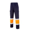 Pantalón de alta visibilidad Seana MADRAS 3 — Marino / Naranja flúor