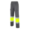 Pantalón de alta visibilidad Seana MADRAS 3 — Gris / Amarillo flúor
