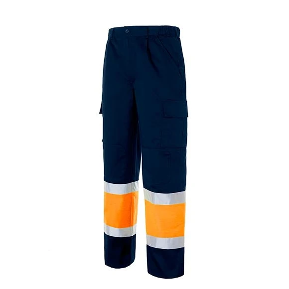 Pantalón de alta visibilidad Seana MARSHALL naranja flúor — Marino / Naranja flúor