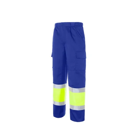 Pantalón de alta visibilidad Seana MARSHALL amarillo flúor — Azul / Amarillo flúor